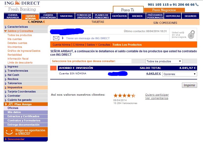 zetrader cuenta sin nomina ing direct 8 avril 2014